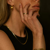 Solid Gold Mellow Ring