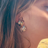 Organic Triangle Earrings