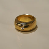 Gold Small Crystal Ring