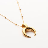 Gold Moon Necklace