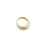 Gold Flat Bubble Ring