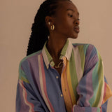 Silver Bold Hoops