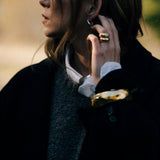 Gold Small Crystal Ring