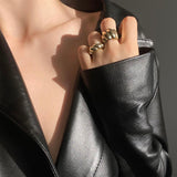 Gold Big Plait Ring