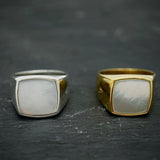 Signet Ring - Pearl