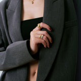 Gold Mini Bubble Ring