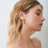 Gold Heart Studs