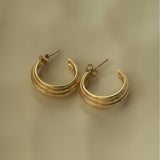 Gold Shell Earrings
