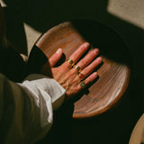 Gold Signet Ring - Red Jasper