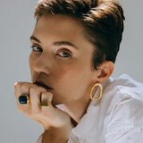Gold Square Pinky Ring