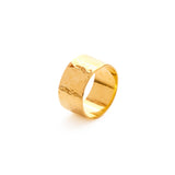 Gold Hammered Ring