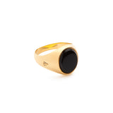 Gold Signet Ring - Onyx