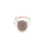 Signet Ring - Pink Opal