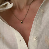 Gold Singapore Necklace Onyx