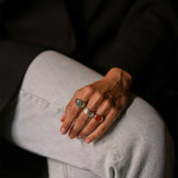 Signet Ring - Green Jasper