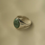 Signet Ring - Green Jasper