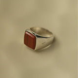 Signet Ring - Red Jasper