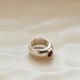 Pierścionek Red Garnet