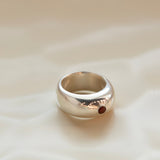 Pierścionek Small Red Garnet