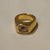 Gold Crystal Signet