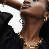 Gold Bold Hoops