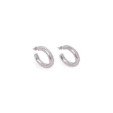 Silver Bold Hoops