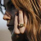 Gold Crystal Signet