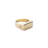 Gold Square Pinky Ring