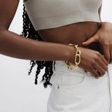 Gold Mix Chain Bracelet